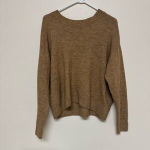 H&M Tan Crew Neck Sweater